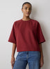Short-Raglan-Sleeve Crew-Neck French Terry Top