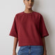 Short-Raglan-Sleeve Crew-Neck French Terry Top