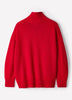 Long-Sleeve Mock-Neck Merino-Blend Sweater