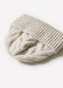Cable Knit Beanie Wool Blend