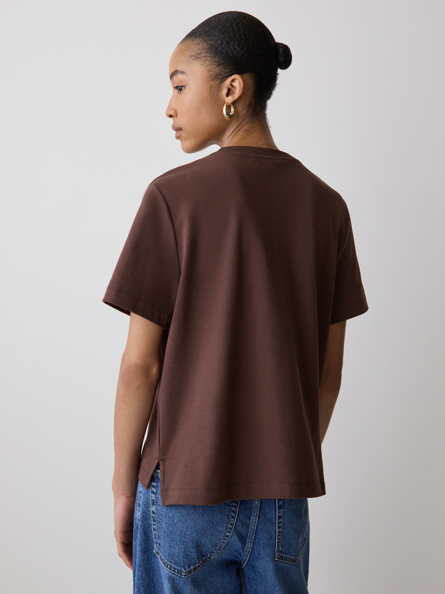 Short-Sleeve Cotton Basic Tee