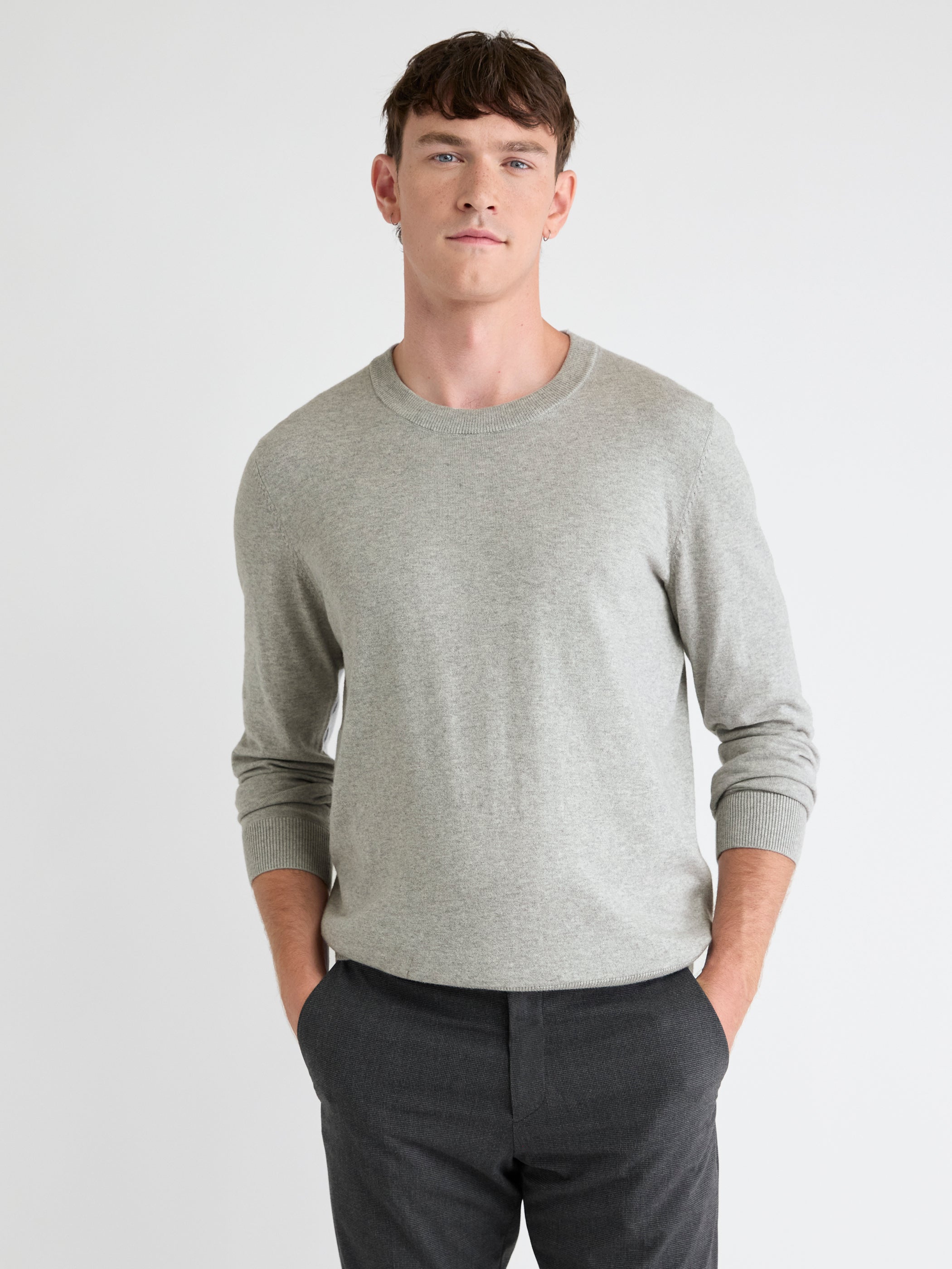 Long-Sleeve Crew-Neck Sweater