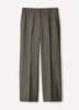 Wide Leg Tweed Pants 32" Wool Blend
