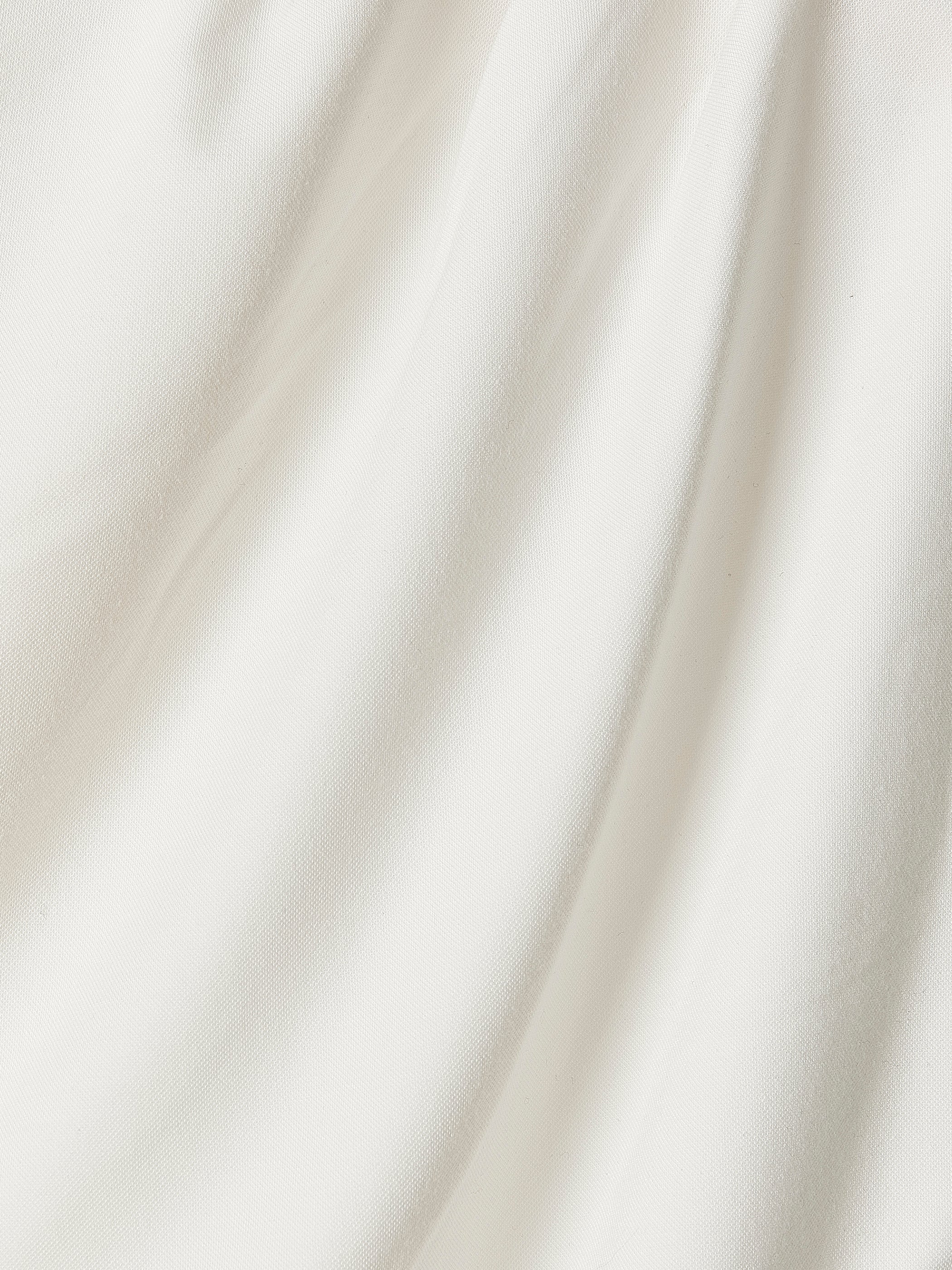 Extended-Sleeve Crew-Neck Draped Top