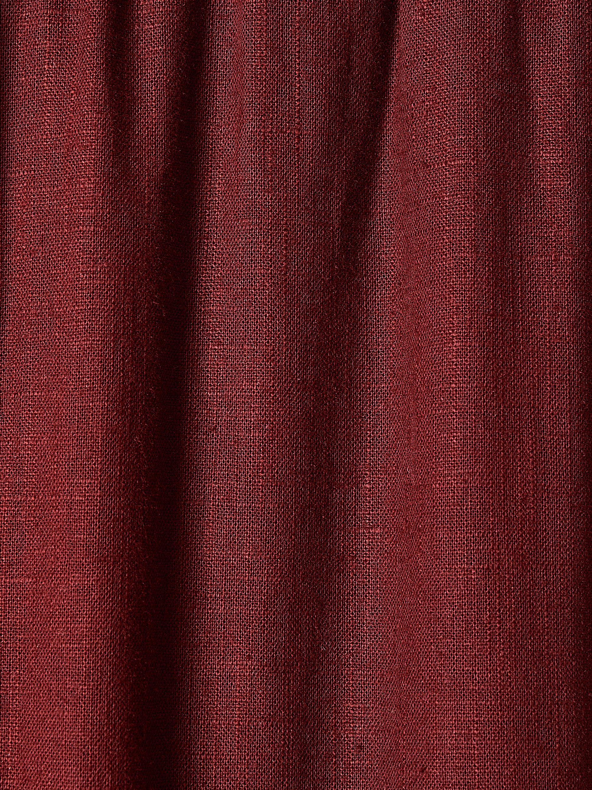 Linen Mid-Rise Tapered-Leg Jogger Pant