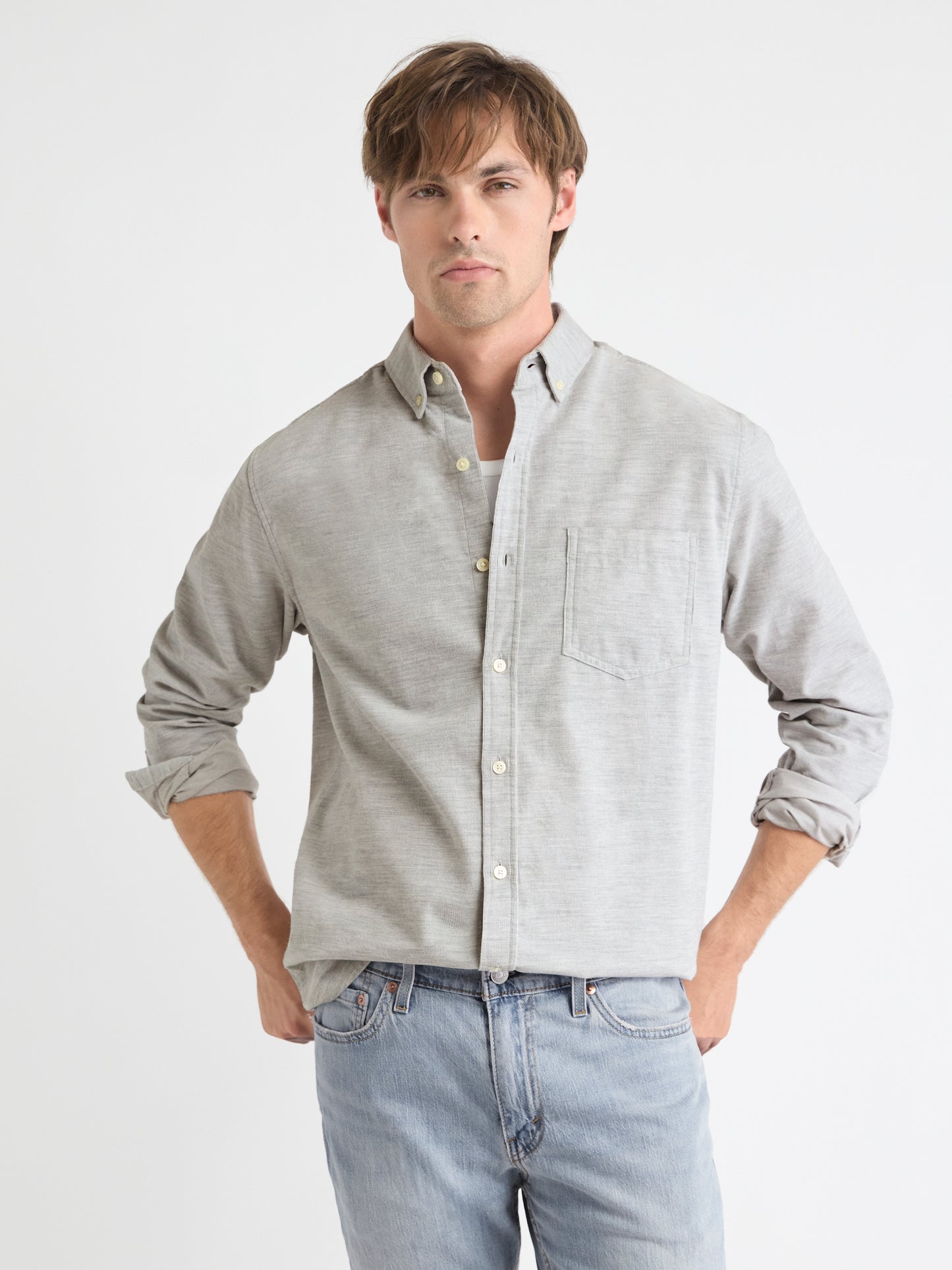 Regular Fit Corduroy Shirt