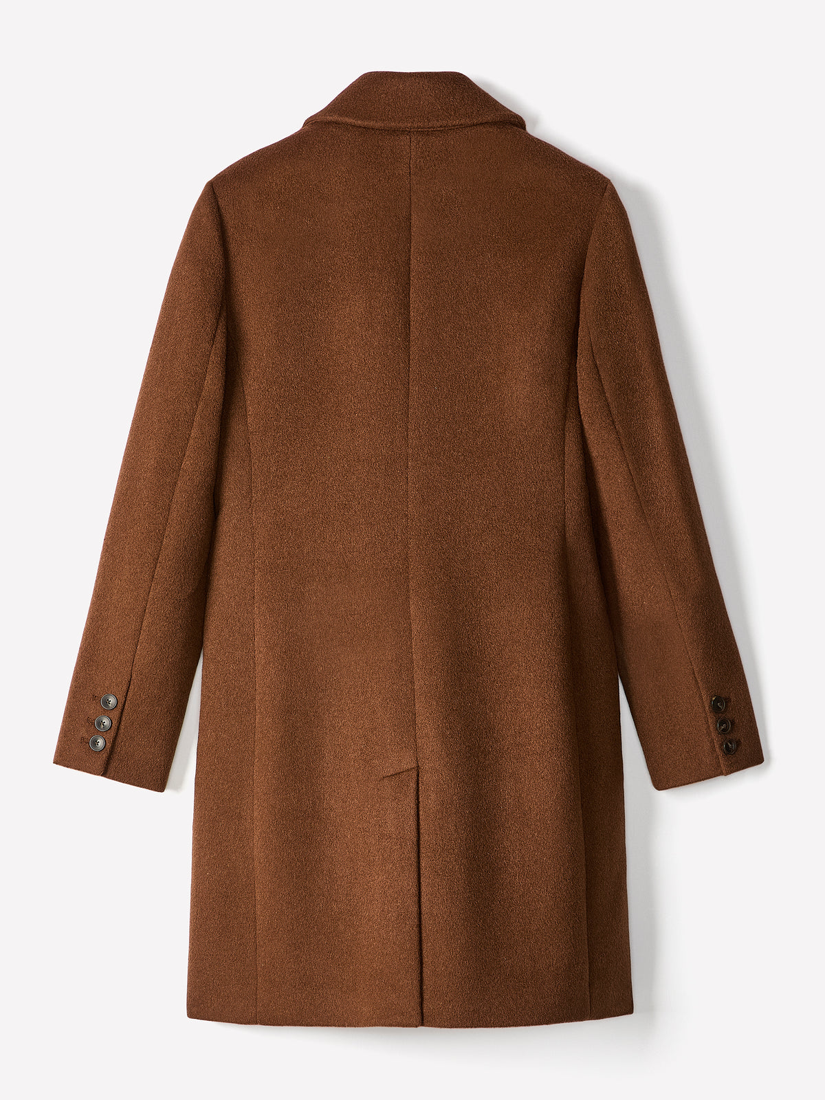 Classic Wool-Blend Three-Button Coat