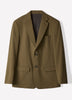 Tailored Burnt Moss Woven Blazer