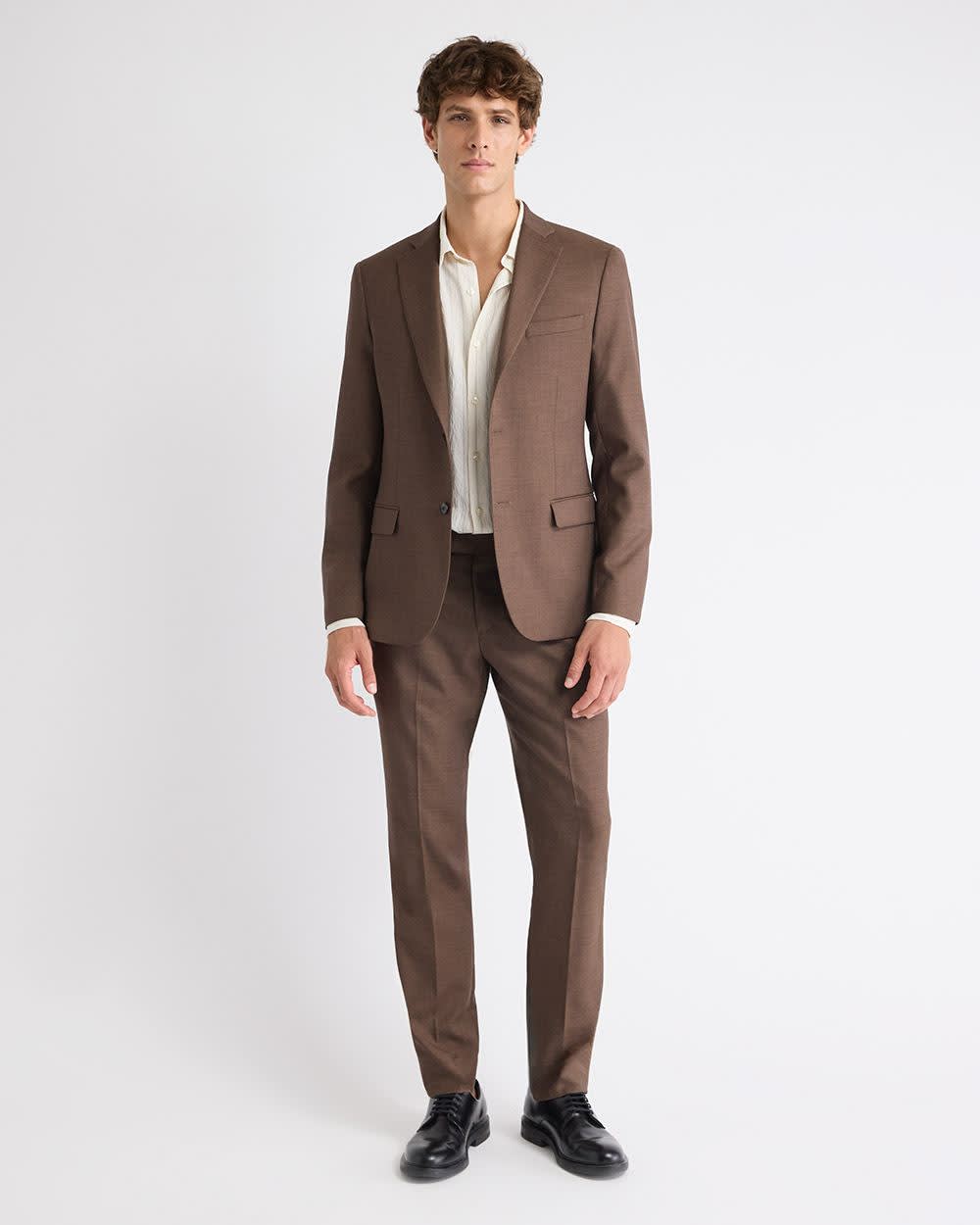 Slim Fit Brown Suit Blazer