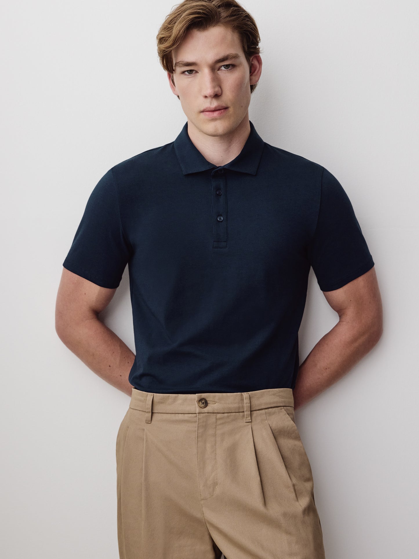 Short-Sleeve Supima (R) Cotton Jersey Polo