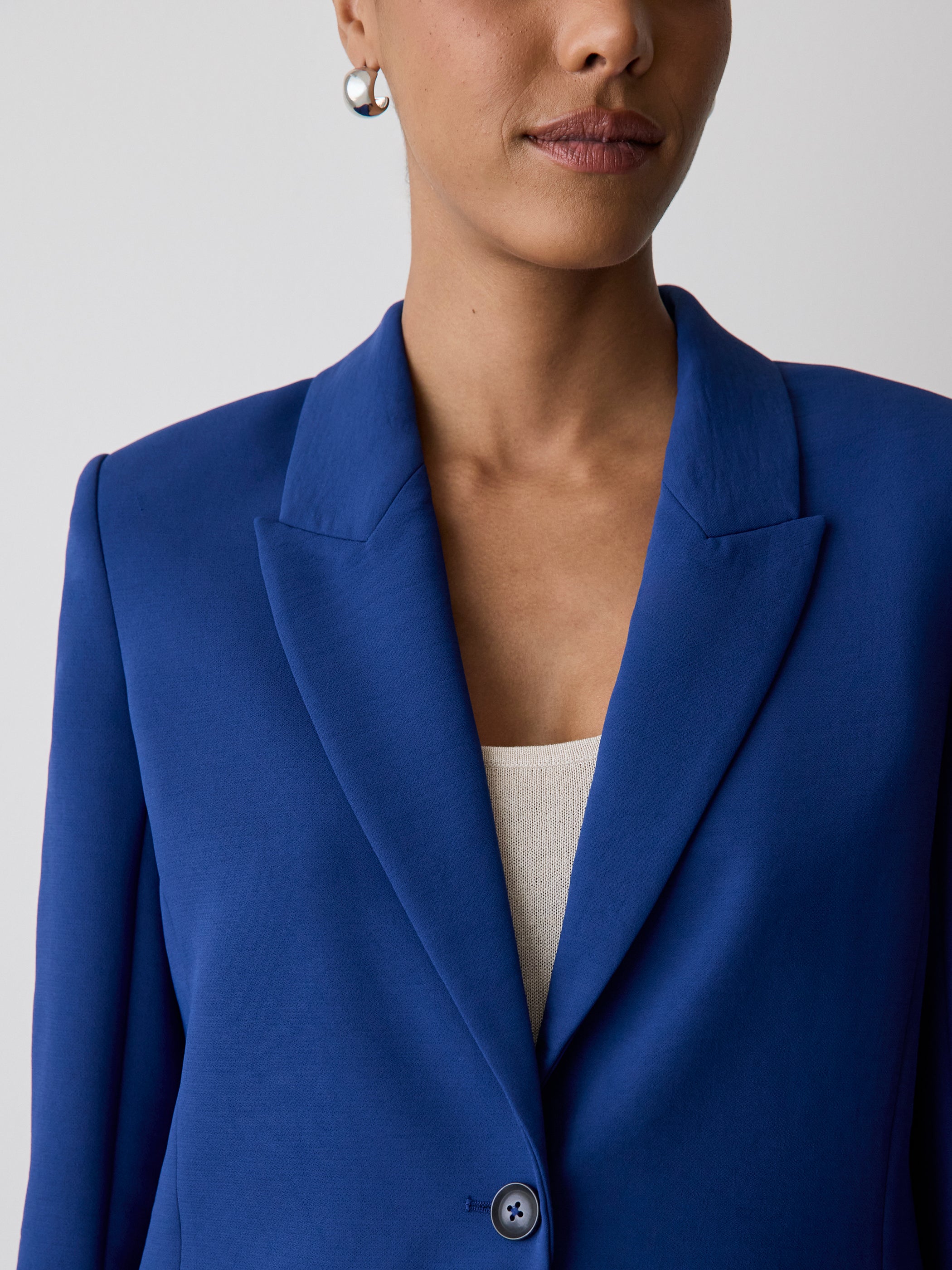 Woven Classic Relax Blazer with Flap Pockets