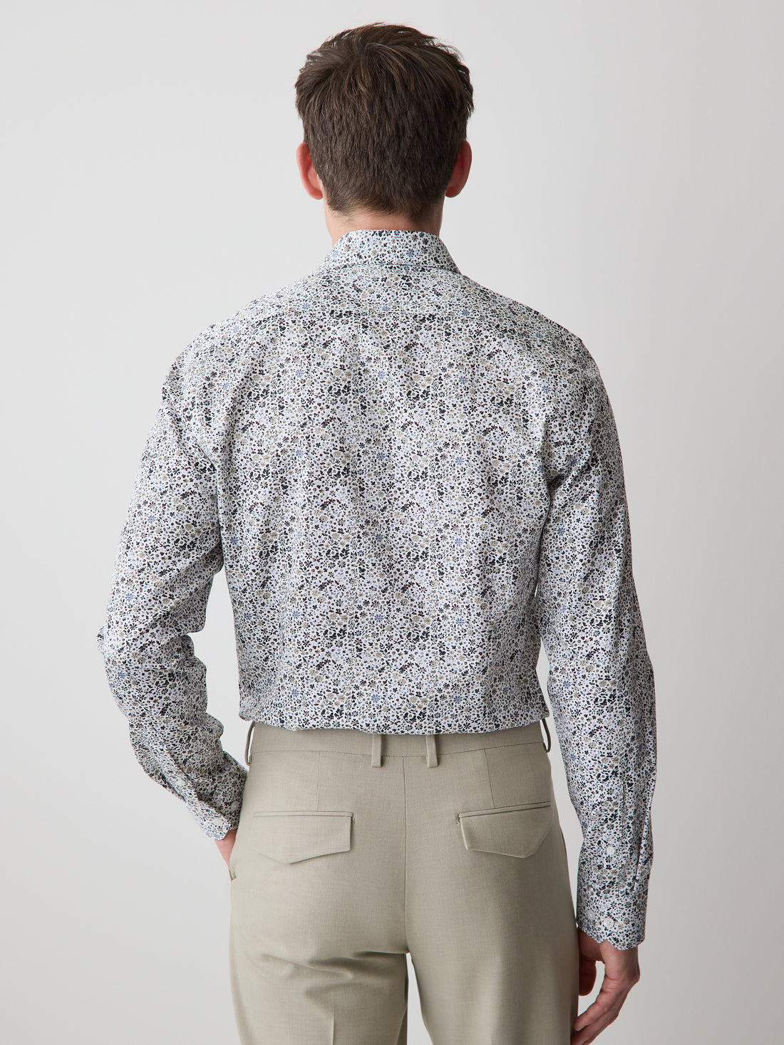 Men's Slim-Fit Floral Dress Shirt Cotton Long Sleeve – RW&CO