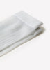 Sheer Crew Socks with Metallic Fibres