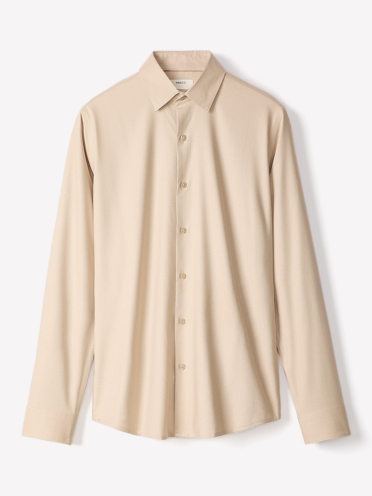 Slim Fit Knit-Like Dress Shirt