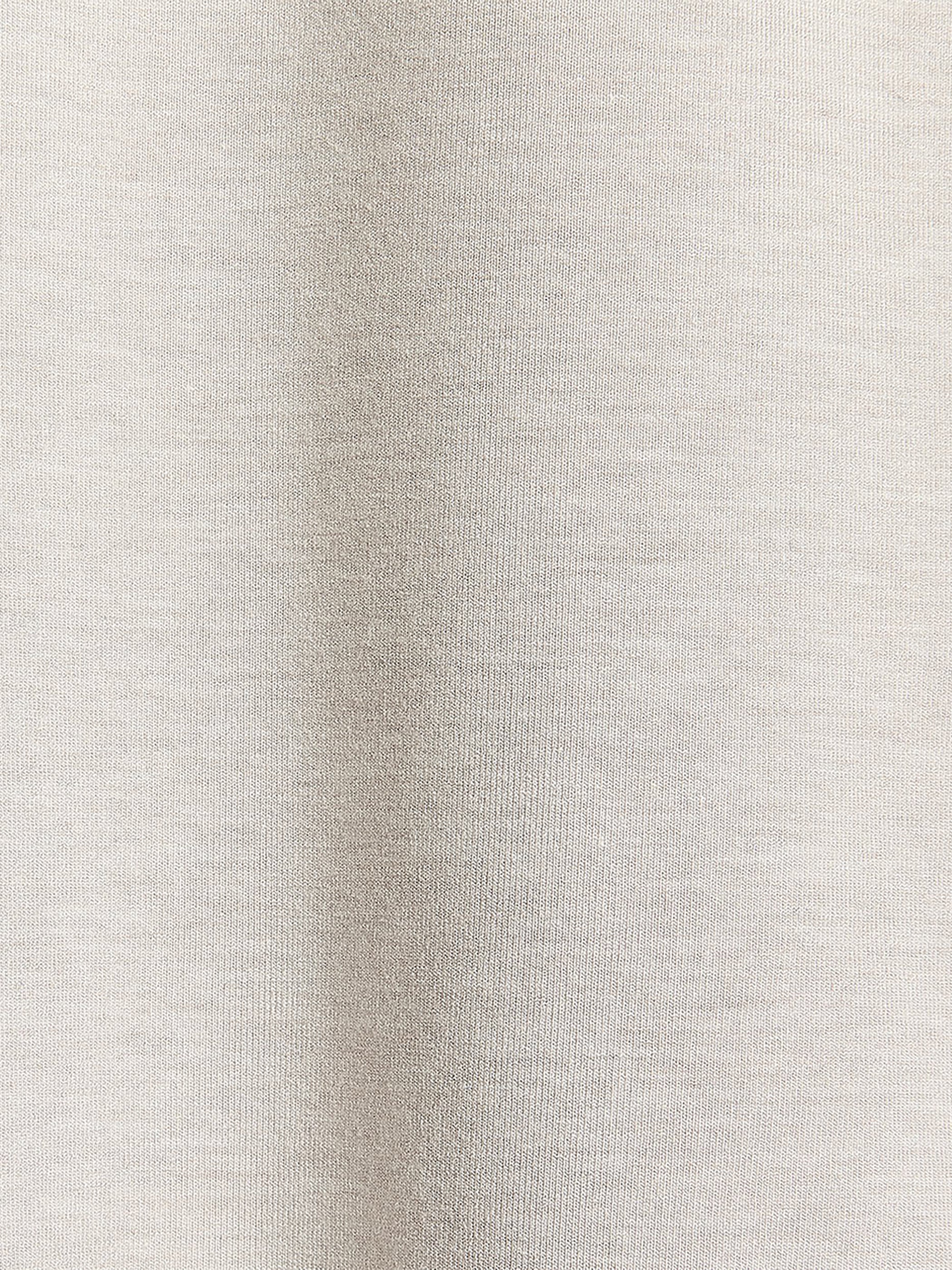 Fitted Long-Sleeve Mock-Neck Tee