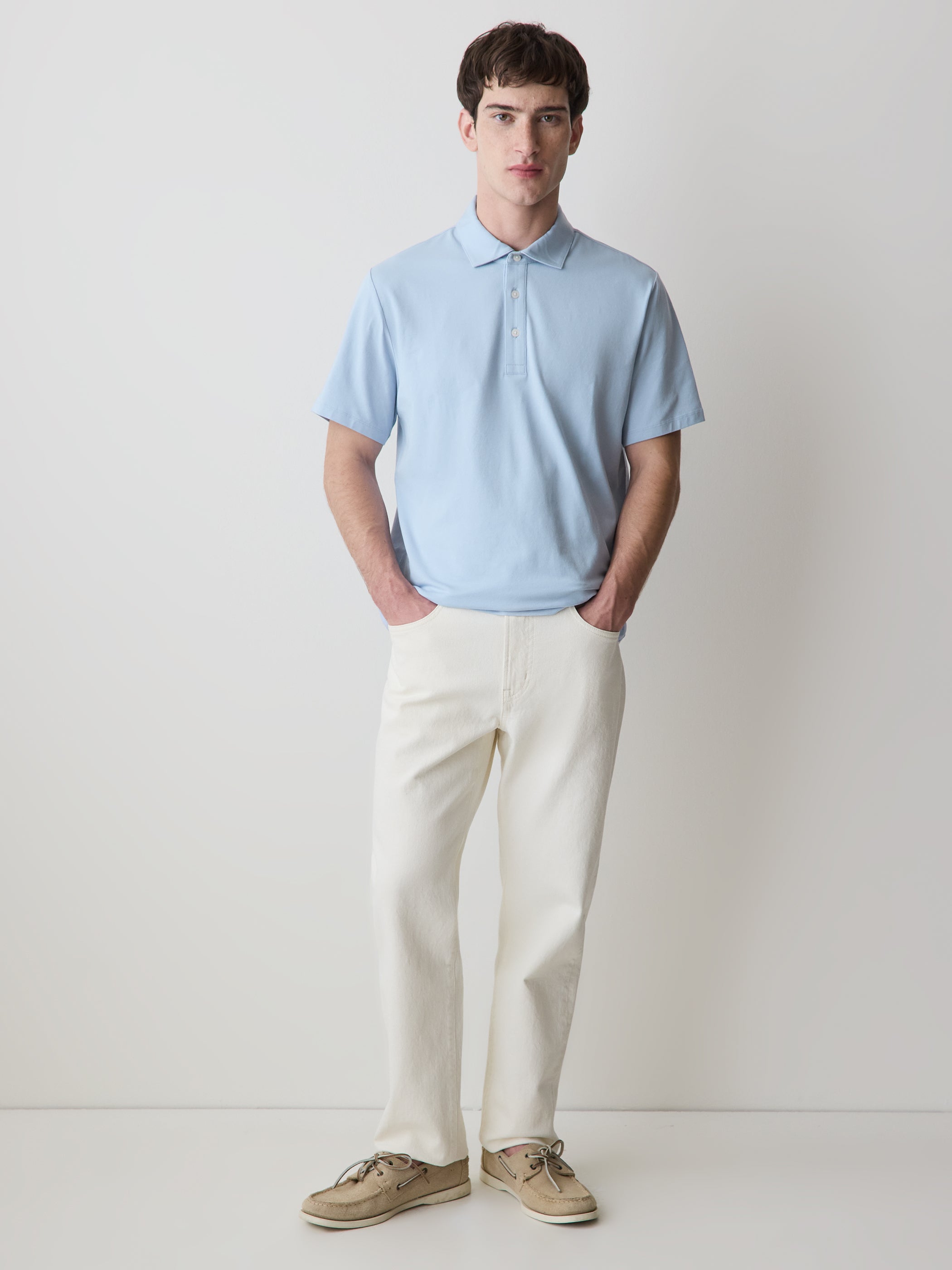 Short-Sleeve Supima (R) Cotton Polo