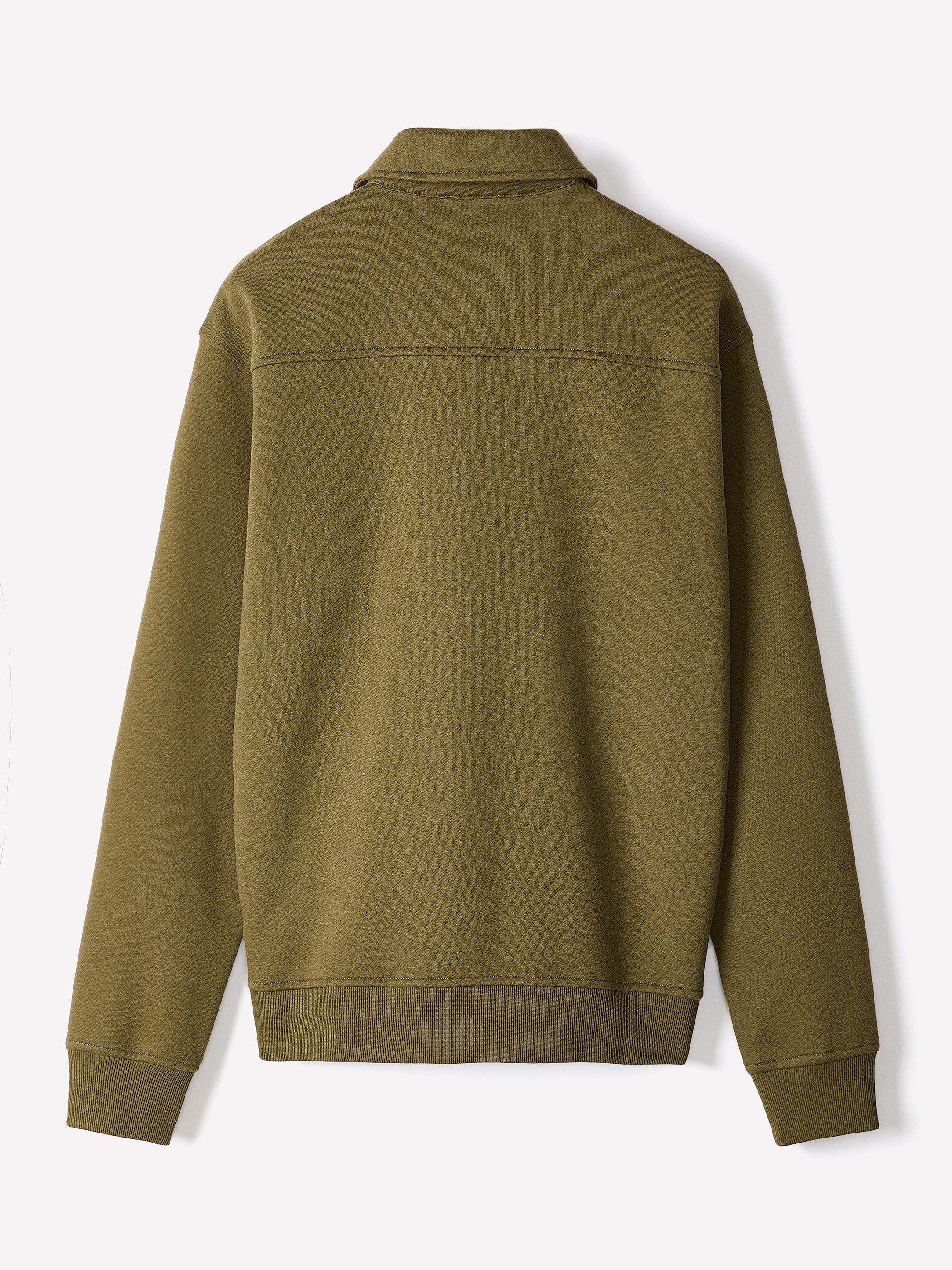 Long-Sleeve Half-Zip Polo Sweater