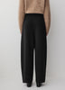 Twill High-Rise Barrel Pant