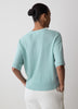 Short-Sleeve Crew-Neck Boxy Sweater