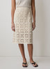 Straight Crochet Midi Skirt