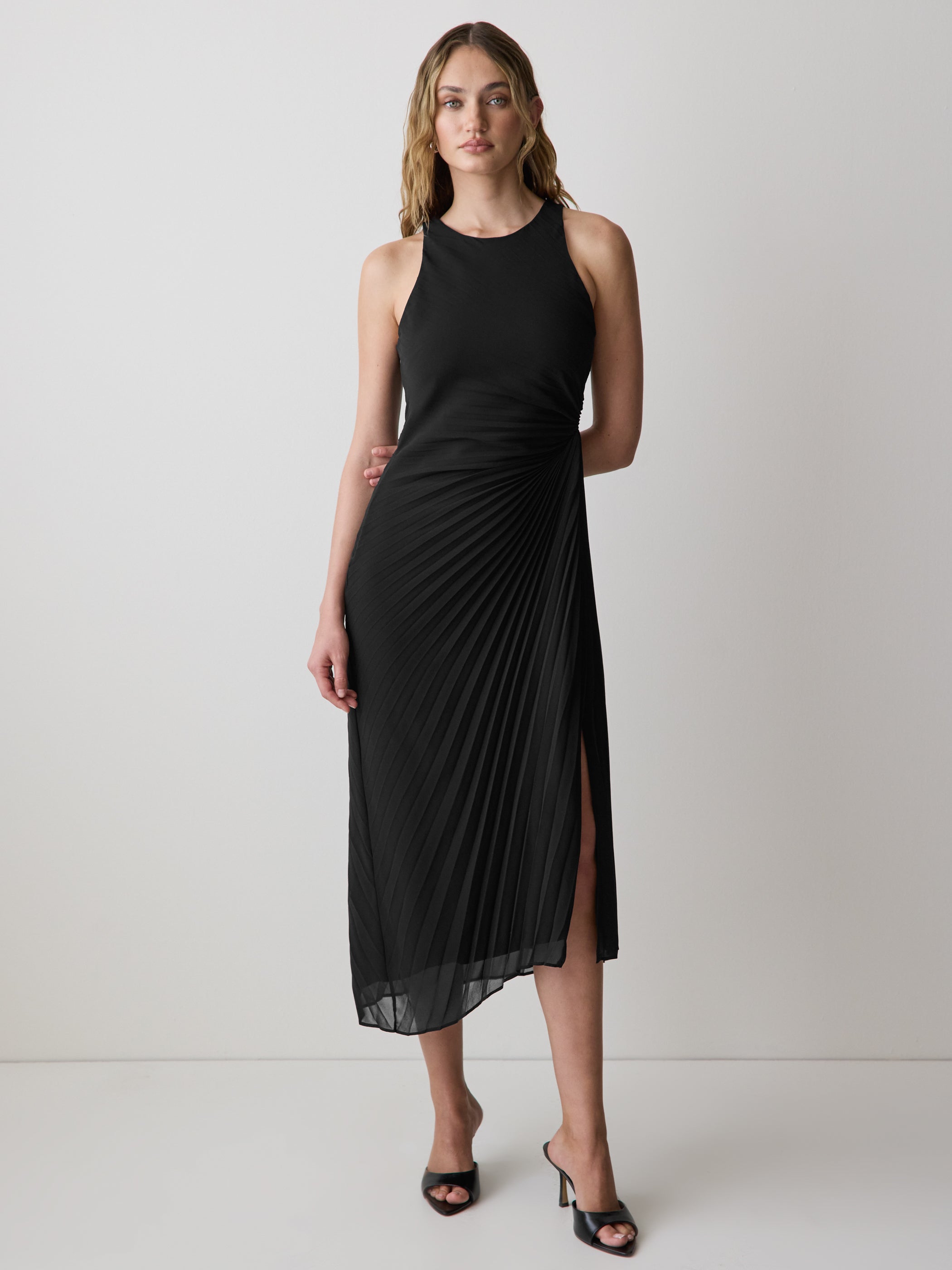 Sleeveless Midi Cocktail Dress