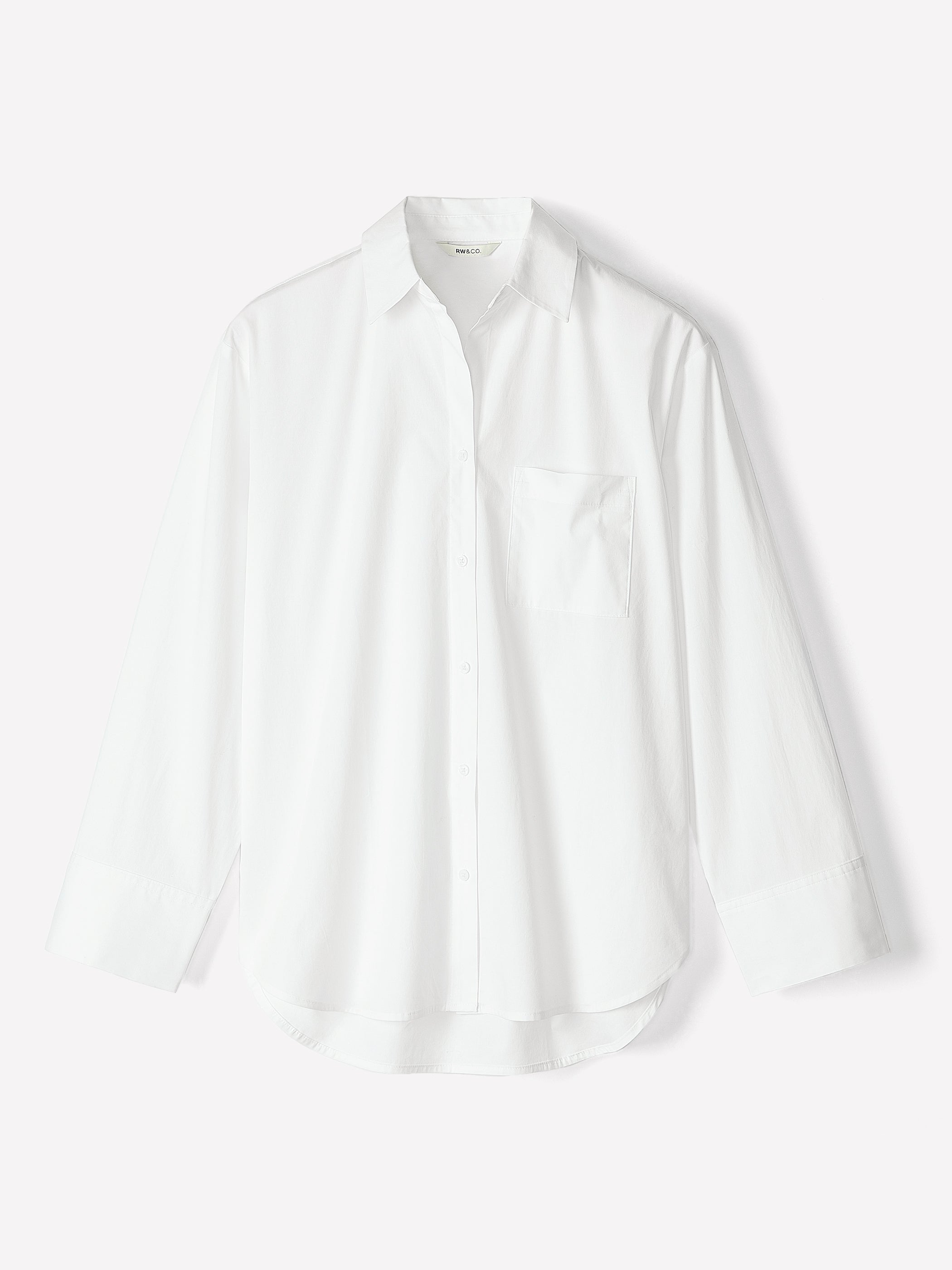 Chemise en Popeline à Manches Longues