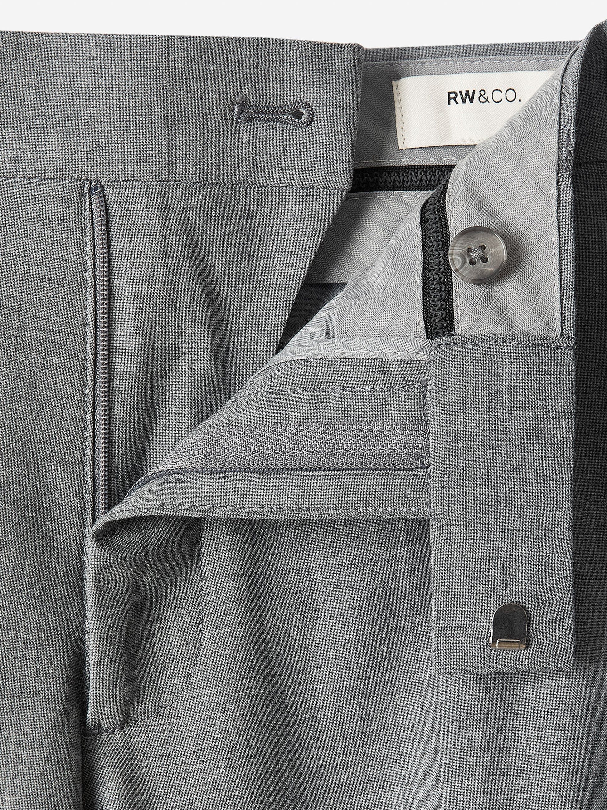 Slim Fit Wool Blend Mens Woven Pant