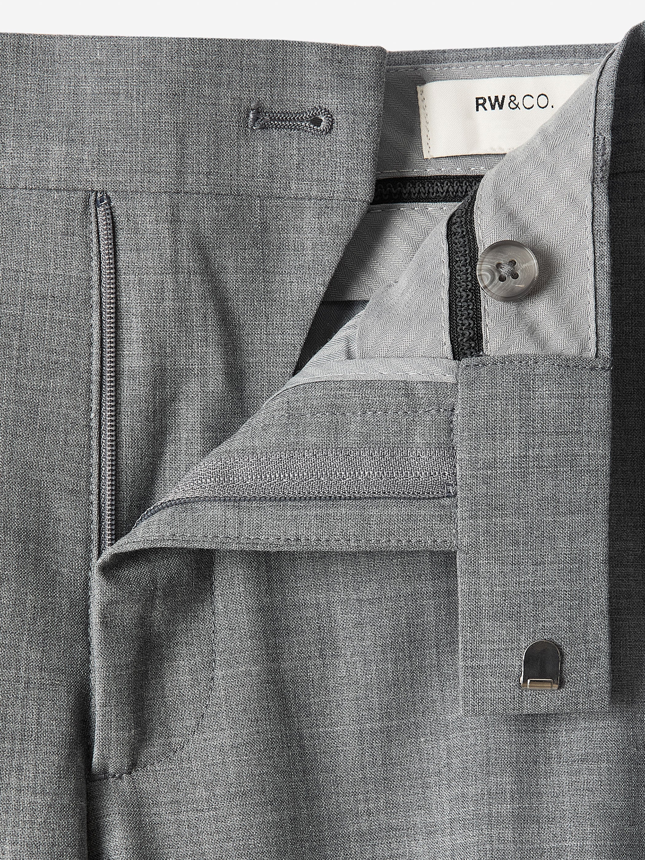 Slim Fit Wool Blend Mens Woven Pant