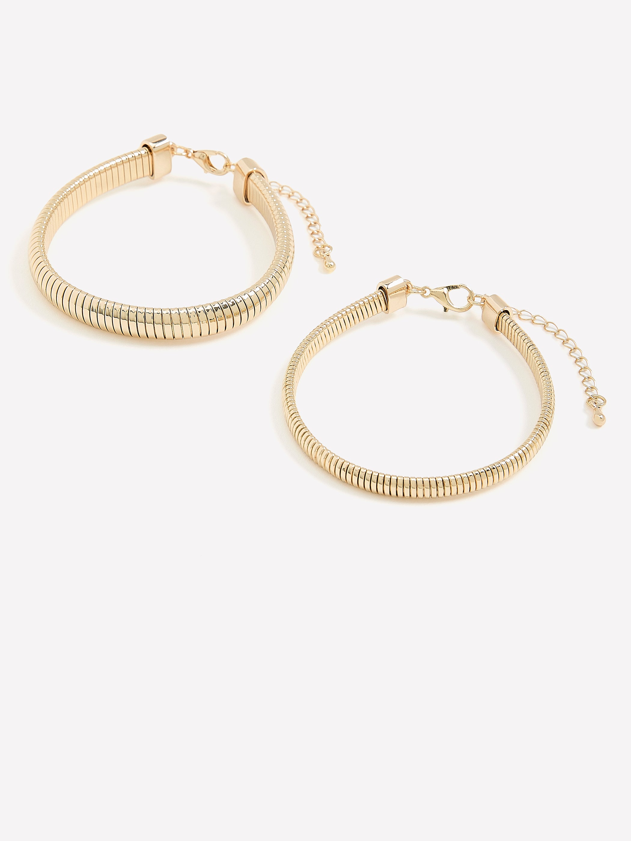 Bracelets à Chaîne Serpent - Ens. de 2