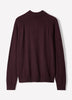 Long-Sleeve Half-Zip Mock-Neck Sweater