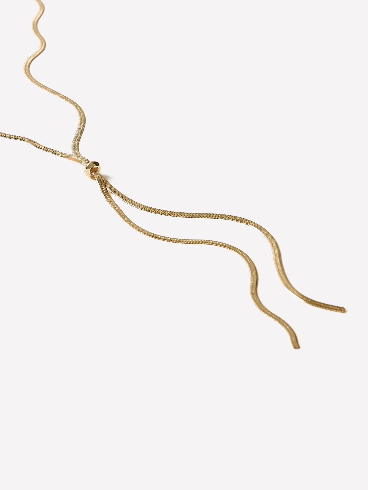 Long Adjustable Snake Chain Necklace