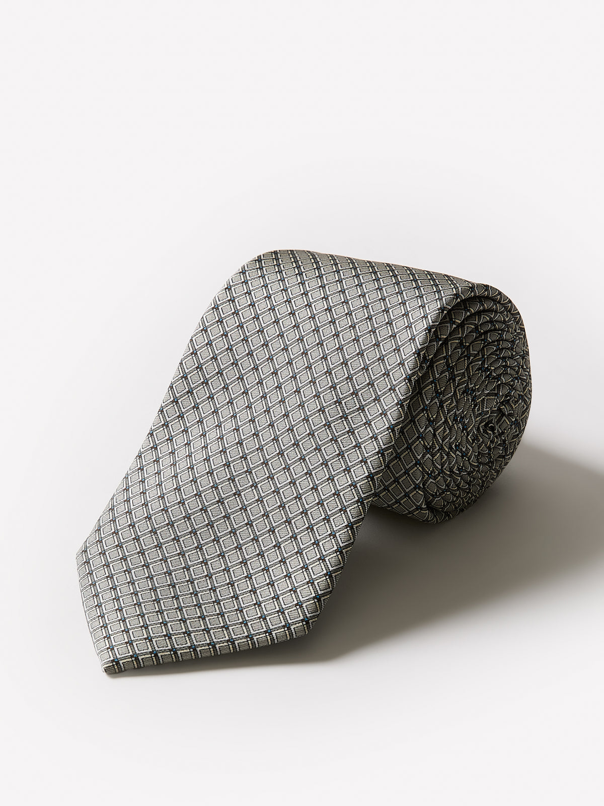 Woven Silk Men's Printed Geo Tie