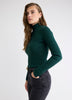 Mock-Neck Sweater with Buttons on Sleeves