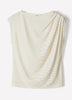 Knit Blouse Pleated Extended Sleeve