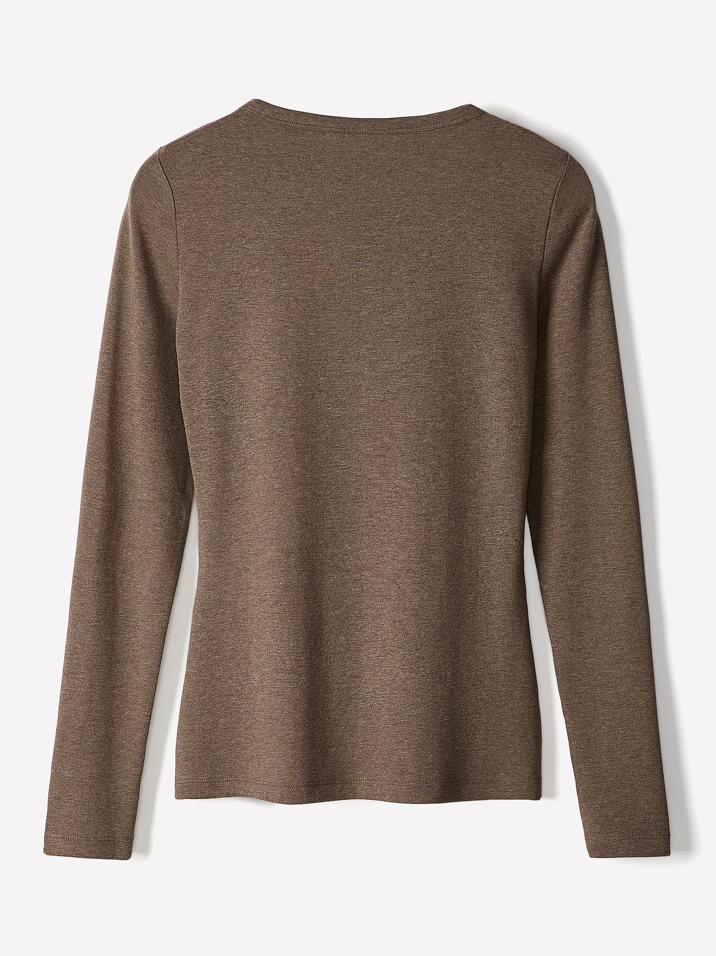 Long Sleeve Knit Pullover Crew Neck Cotton Blend