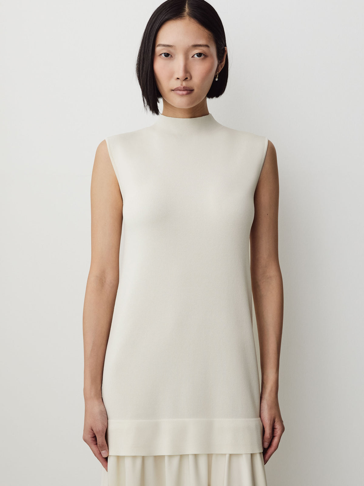 Long Sleeve Boat Neck Mixed Media Dress