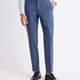 Slim Fit Blue Wool-Blend Suit Pant