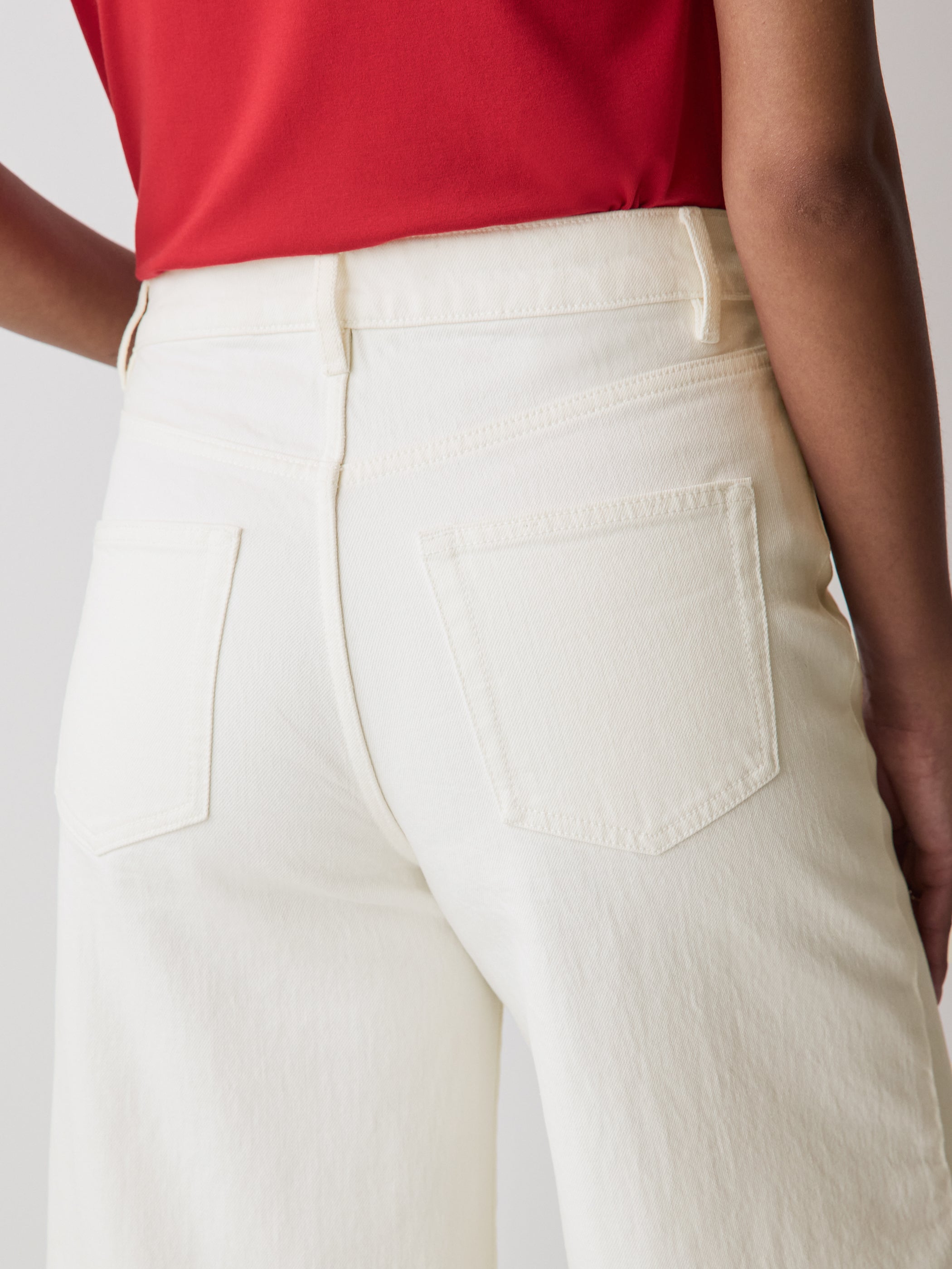 High-Rise Wide-Leg Cropped Jeans