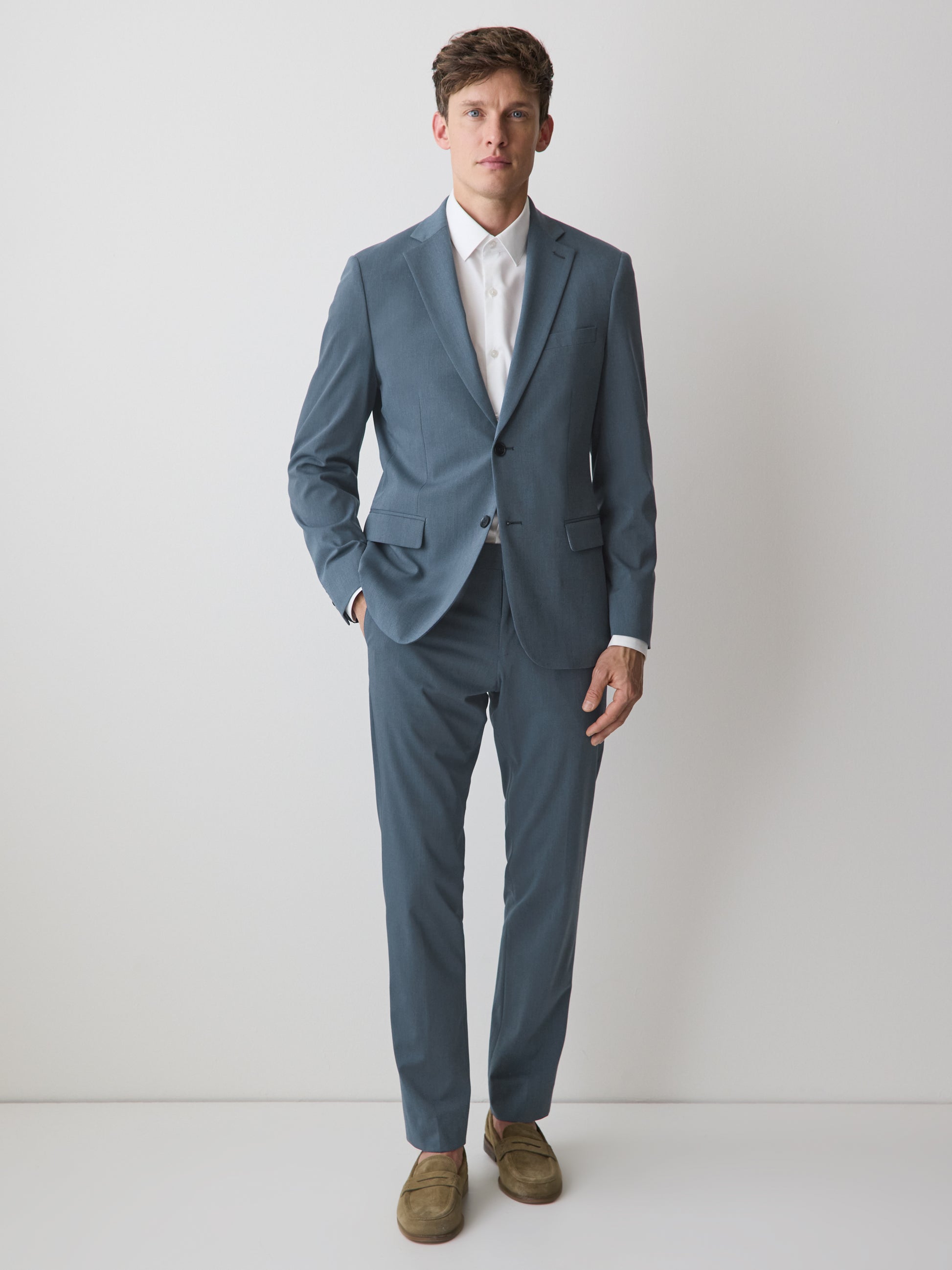 Slim Fit Blue Suit Blazer