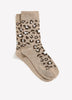 Crew Socks with Leopard Pattern