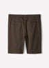 Linen-Blend Pleated Shorts