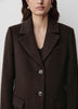 Classic Wool-Blend Three-Button Coat