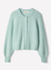Wool-Blend Long-Sleeve Crew-Neck Cardigan