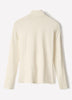 Knit Pullover Fitted Stretch Viscose Mock Neck