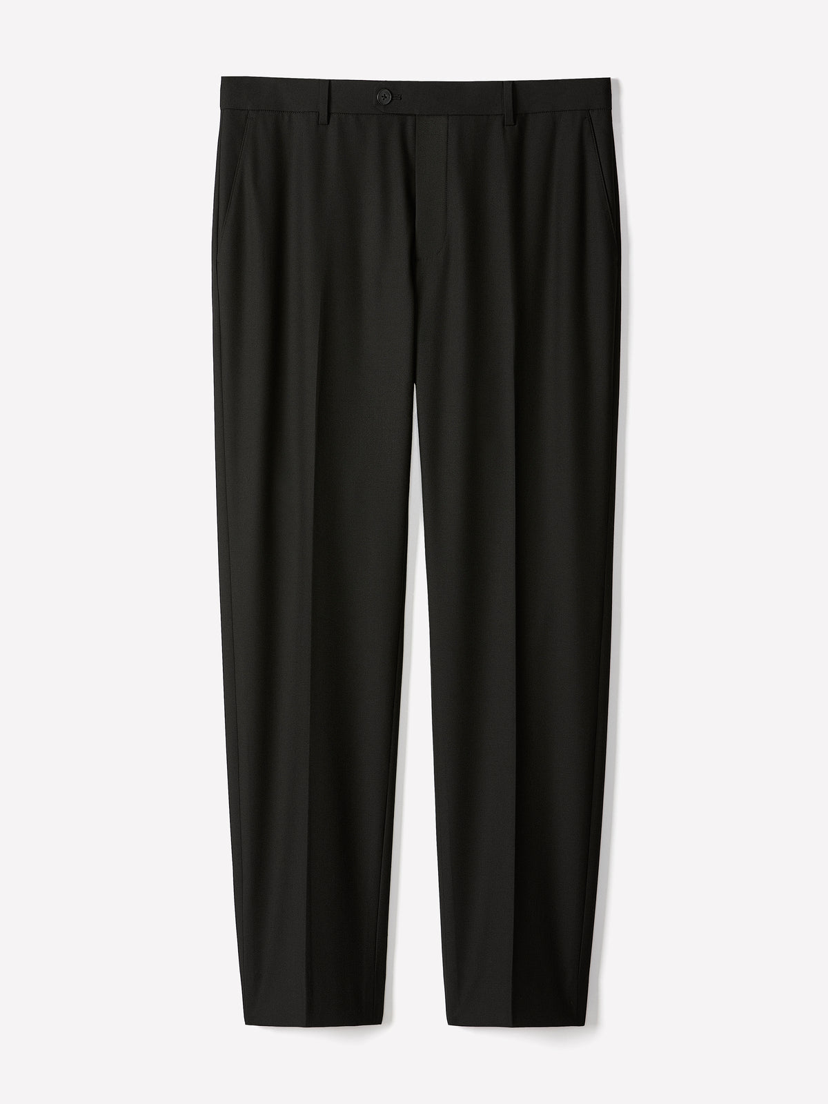 Tailored-Leg Wool-Blend Pant