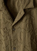 Short-Sleeve Camp-Collar Shirt with Embroidered Details