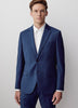 Blue Slim Fit Wool Suit Blazer