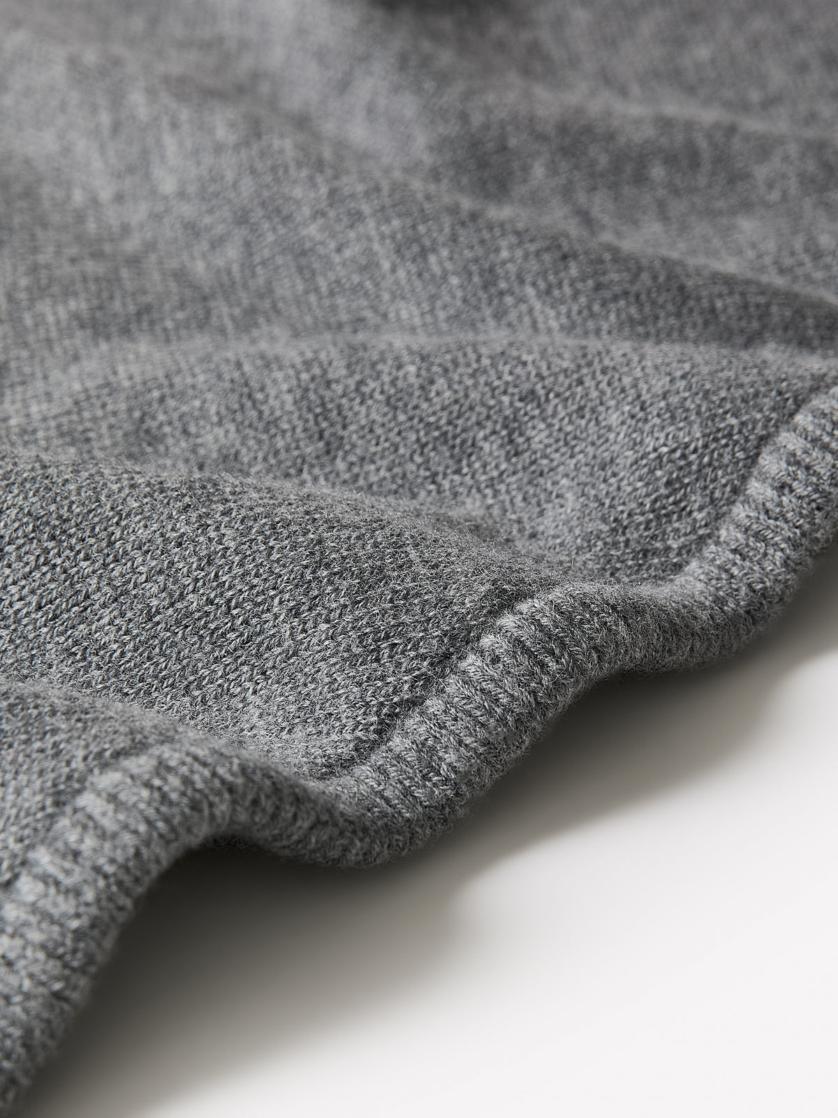 Triangular Mercerized Fine Merino Wool Scarf