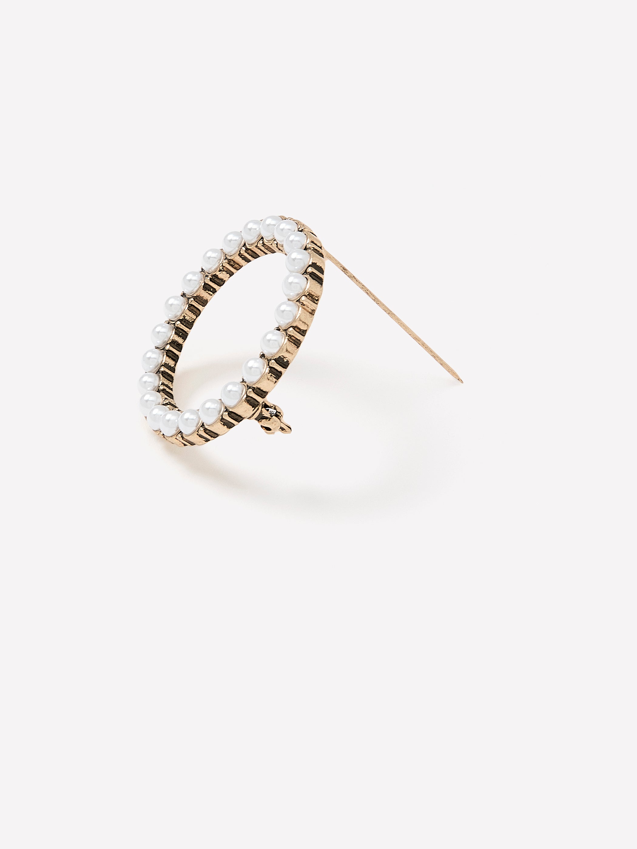 Broche Ronde avec Perles