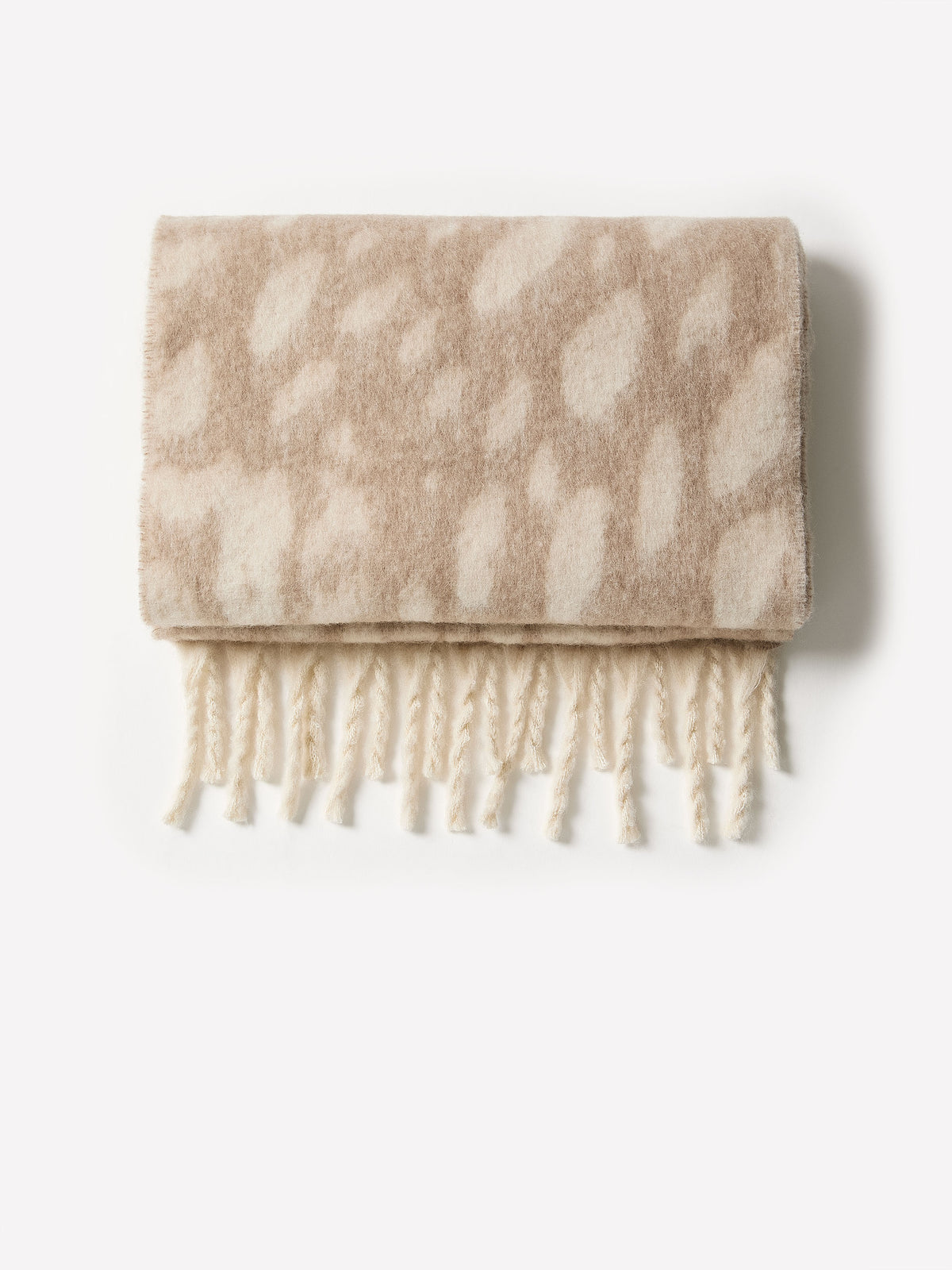 Oblong Scarf Deer Print 100% Polyester